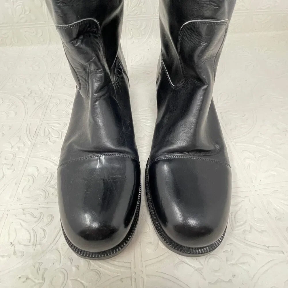 St John Sport Leather Knee High Riding Boots Sz 8.5